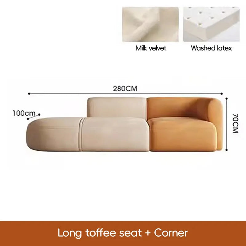 Luxury Soft Fabric Corner Sofa for Living Room Wood Frame Couch Modern Durable Sectional Couches Home Interior Sofas Furniture