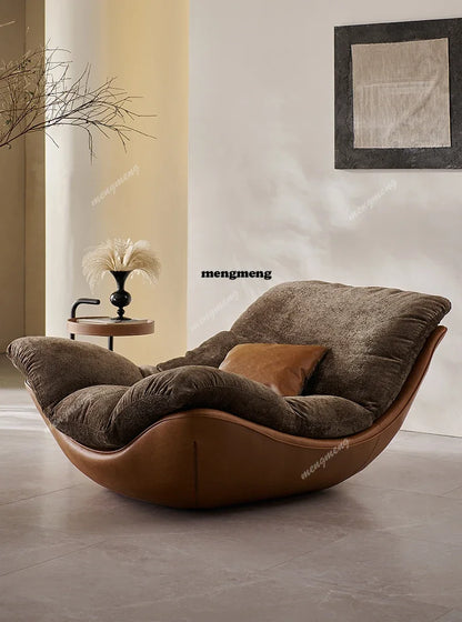 Hot sales Luxury Curved Couch Living Room Single Lazy Boneless Living Room Sofas Modern Living Room Furniture