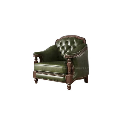 American, leather, sofa, solid wood, furniture, American, corner, sofa