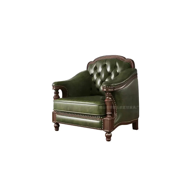 American, leather, sofa, solid wood, furniture, American, corner, sofa