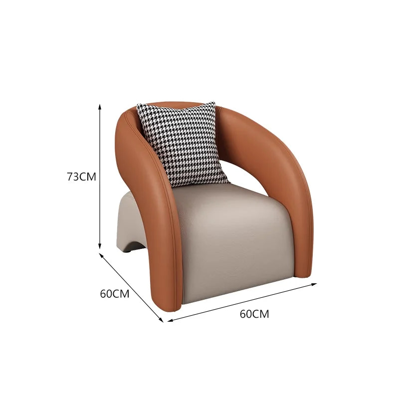 Living Room Chairs Modern Upholstered Armchair Accent Lounge Chair Comfortable Home Furniture Hotel Lobby Reception Salon