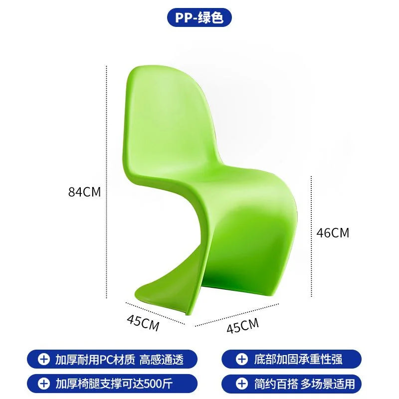 Nordic Home Modern Dining Chair Ins Simple Chair Negotiation Internet Celebrity Plastic Back Pan Dong Chair Makeup Stool