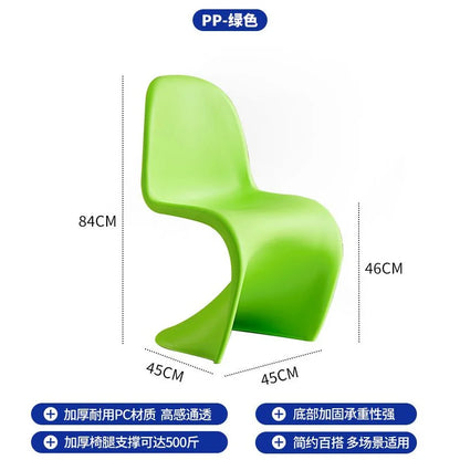 Nordic Home Modern Dining Chair Ins Simple Chair Negotiation Internet Celebrity Plastic Back Pan Dong Chair Makeup Stool