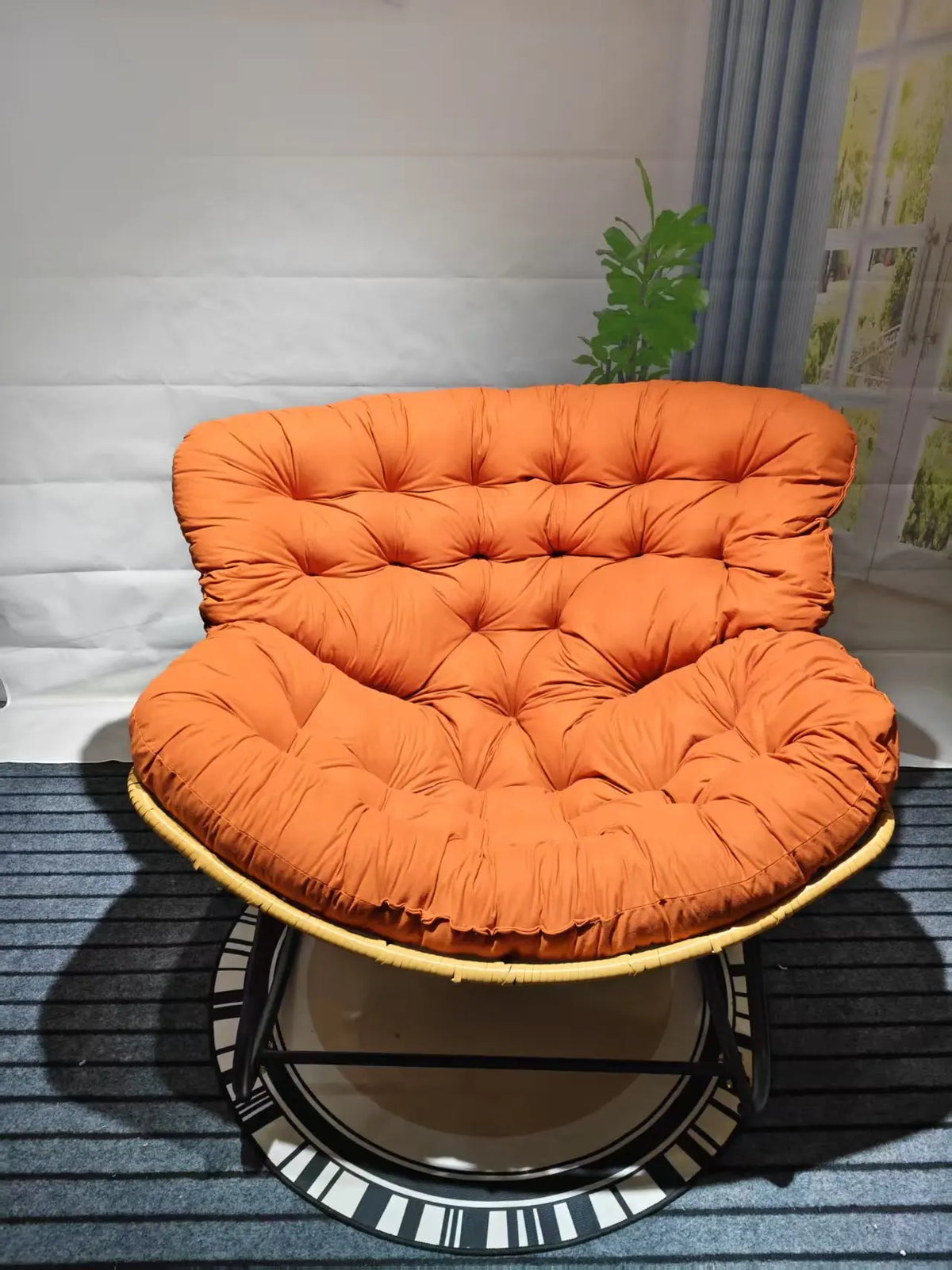 Outdoor Rocking Chair Adult Lazy Sofa Bird Nest Shaped Living Room Balcony Nap Small Apartment Rattan Woven Adul Rocking Chair