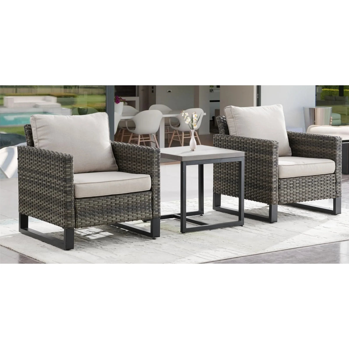 Garden Sofa Rattan Wicker Patio Sofa Wicker Furniture High Quality Outdoor Rattan Patio Furniture Modern Garden Sofa Set