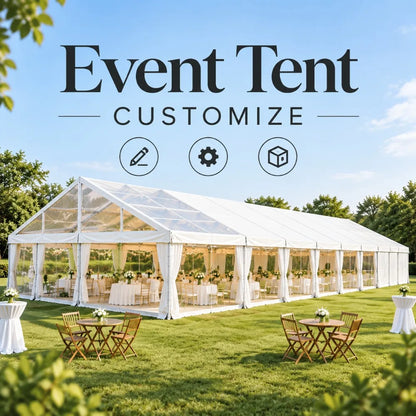 Aluminum White PVC Wedding Party Tent, Inner Ceiling Liner, Anniversary Outdoor Marquee for 500‑Person Banquet,Event Gathering