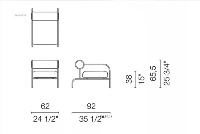 Second-hand Designer Living Room Chair Forhome Modern Soft Backrest Armrest Chairs Minimalist Metal Leisure Chair for Garden G