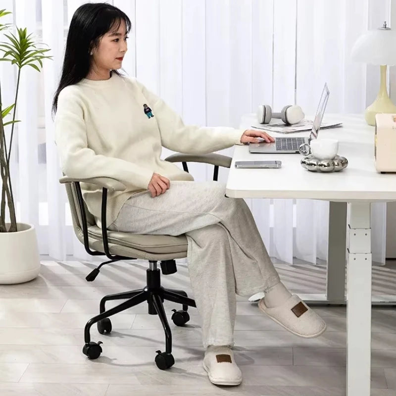 Bed Chair Rotating Comfy Anime Gamer Comfortable Game Relaxing Office Desk Chairs Meeting Kids Dining Chiffon Relax Pc Room Low