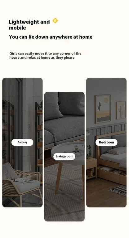 Folding Backrest Chair, Lazy Sofa, Bedroom, Dormitory, Single Seat Cushion, Bed Backrest, Bay Window, Balcony Tatami