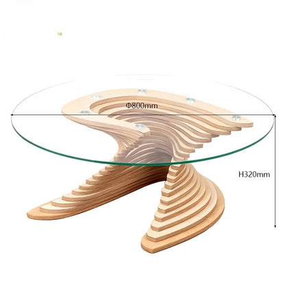 High quality latest design modern white glass coffee table