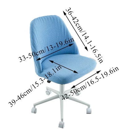 1PC Elastic Curved Office Chair Cover Polar Fleece Duckbill Chair Cover Chair Slipcover Stretch Seat Covers for Kitchen Hotel