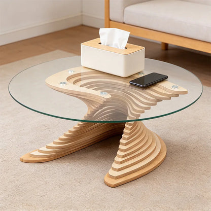 High quality latest design modern white glass coffee table