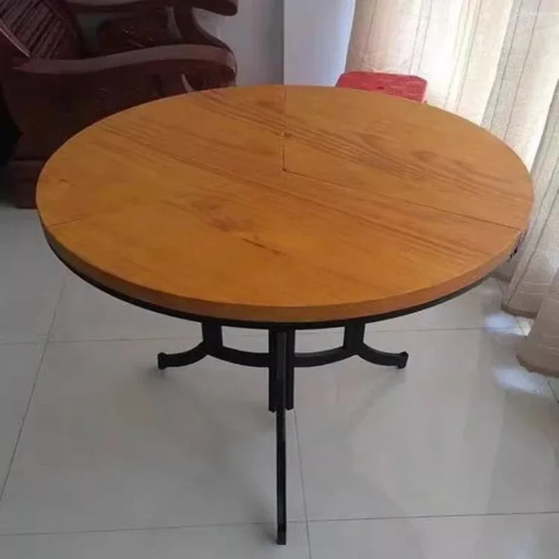 Kitchen Legs Dining Table Nordic Space Saving Vanity Folding Dining Table Wooden Design Mesa Plegable Furnitures