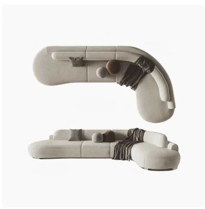 YFY Curved Sofa Living Room Hotel Lobby Rest Area Booth