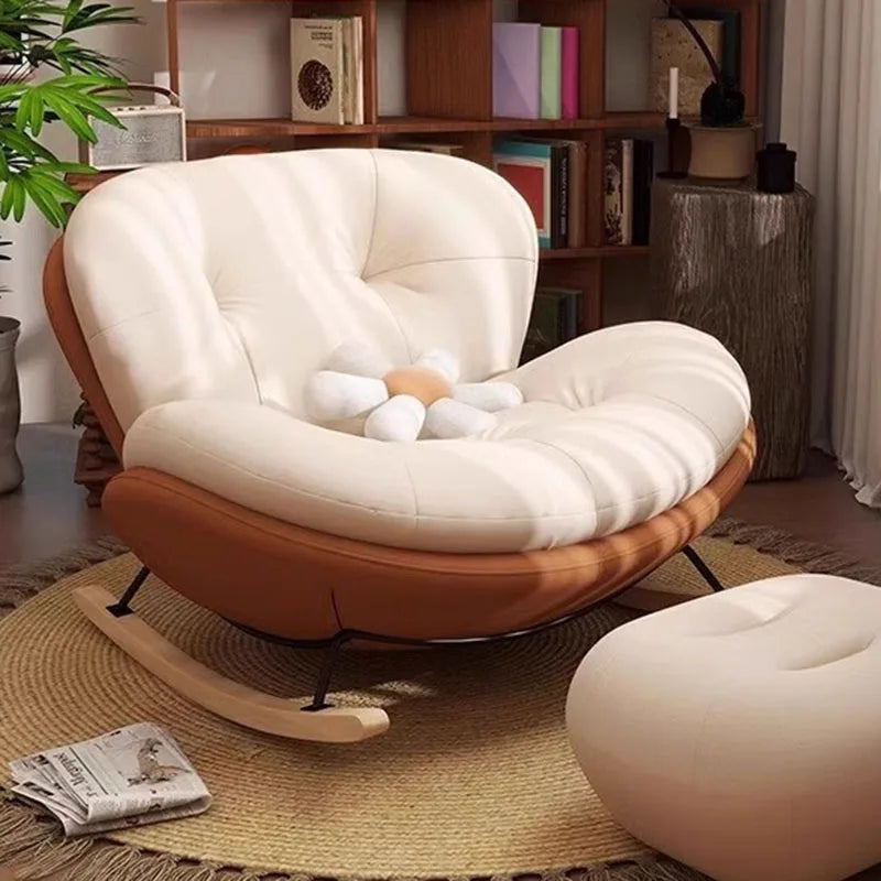 Unique Arm Chairs Rocking Lounge Salon Bedroom Lazy Relax Modern Reading Living Room Chairs Lounge Fauteuil Trendy Furniture