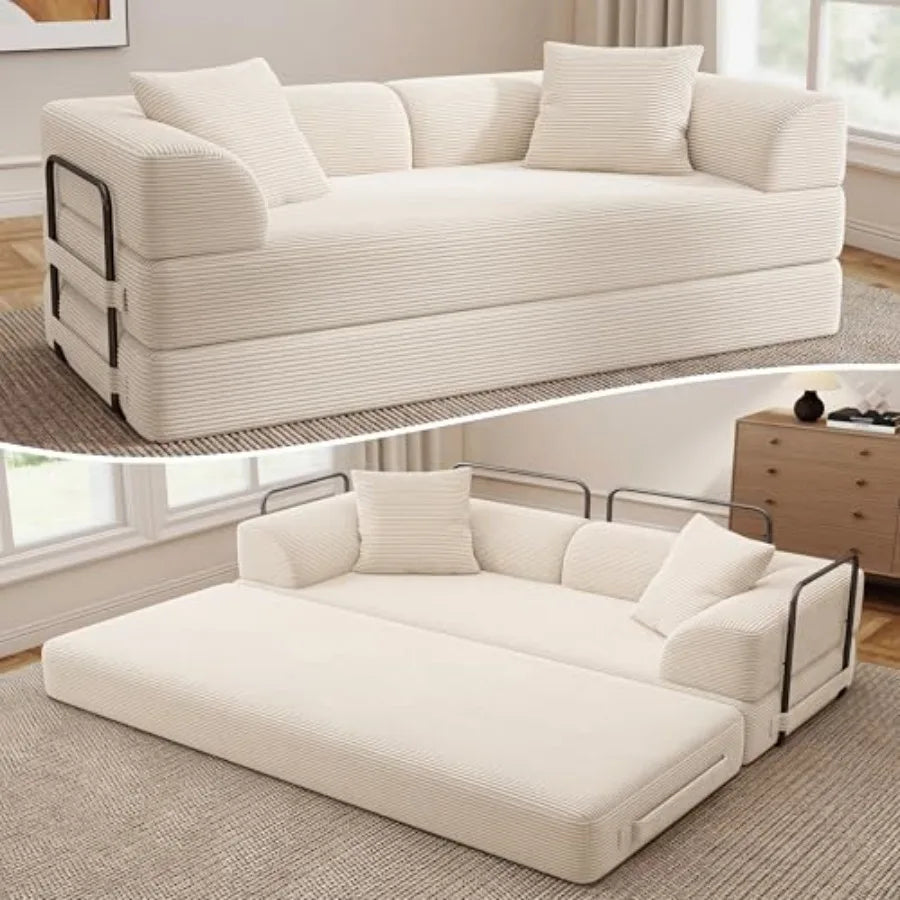 Cloud Boneless Convertible Floor Sofa Bed, 70
