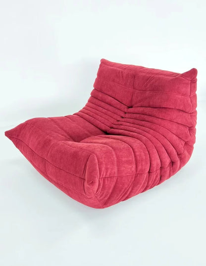 Lazy sofa, togo caterpillar sofa, light luxury, simple Internet celebrity creative chair, suede freehand space recliner