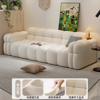 Apartment Lounge Sofas Comfortable Minimalist Large Soft Sofa Floor Apartment Romantic Elegant Ergonomic Divano Trendy Furniture