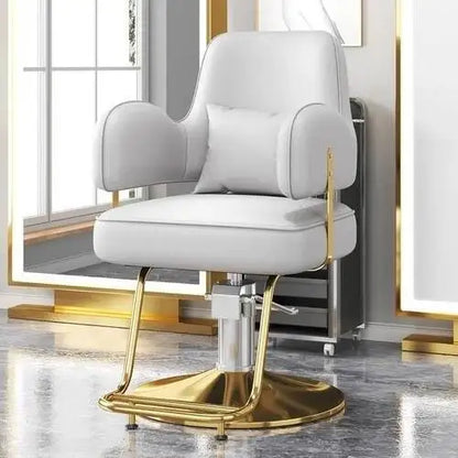 Style Durable Hair Salon European Barber Chairs Hairdressing Chair Dressing Room Back Armchair Recliner Cabeceros Furniture