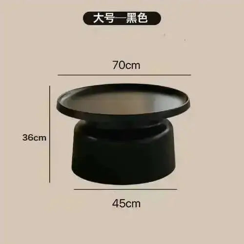 Metal Black Coffee Table Living Room Light Luxury Modern Round Coffee Tables Minimalist Nordic Kaffee Tische Home Furniture