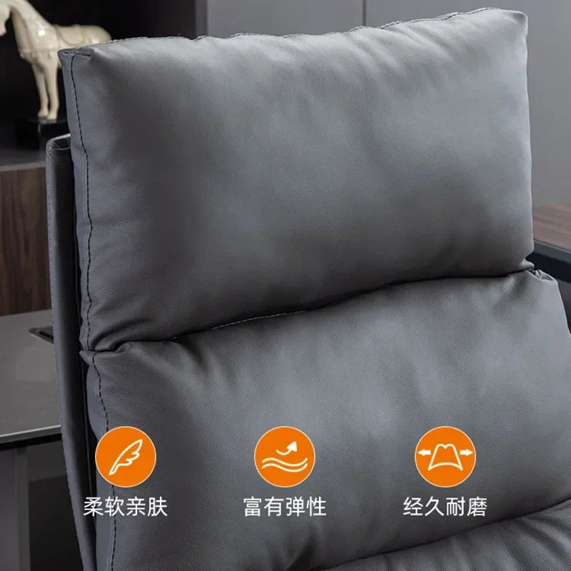 Armchair Ergonomic Office Chairs Meeting Boss Modern Recliner Office Chair Swivel Adjustable Office Furniture Silla Oficina LLOC