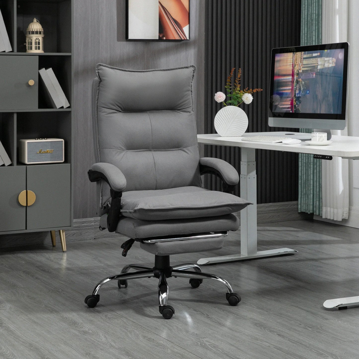 Dinsetto desk Armchair massing and heating, desk office chair, ergonomic chair with adjustable height, reclin back