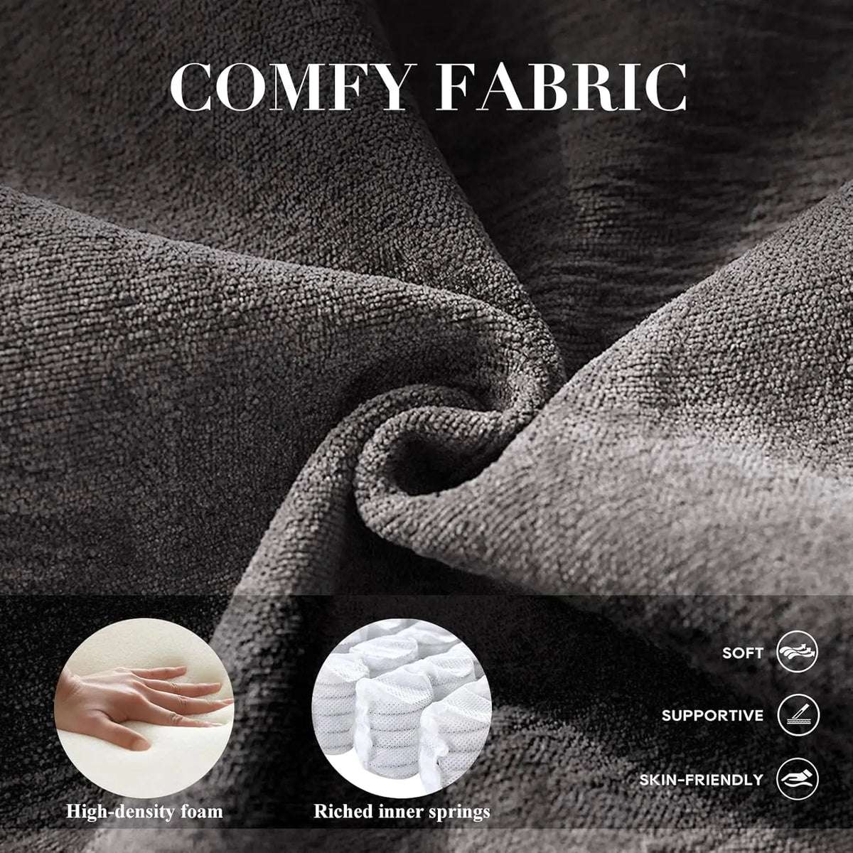 Swivel Accent Chair, Living Room Chair Upholstered 360° Swivel Chair Modern Reading Armchair for Bedroom/Office/Nursery,