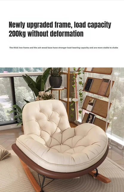 Lazy Sofa Rocking Chair Reclining Sleepable Bedroom Single Recliner Home Balcony Leisure Chair Tatami Seat  Floor Chair