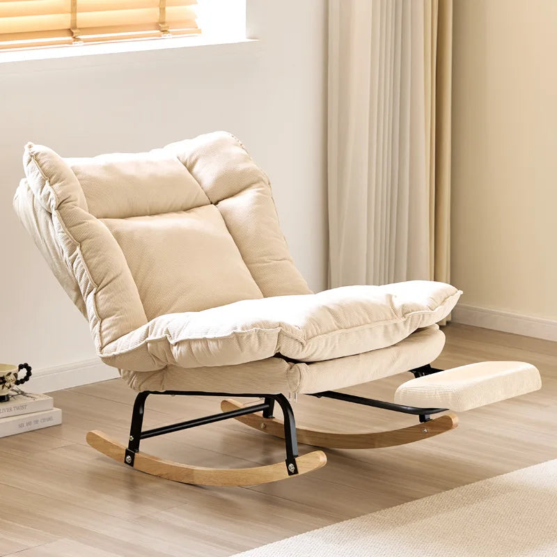 Single sofa  Living room lazy rocking chair Reclining  Adult rocking chair