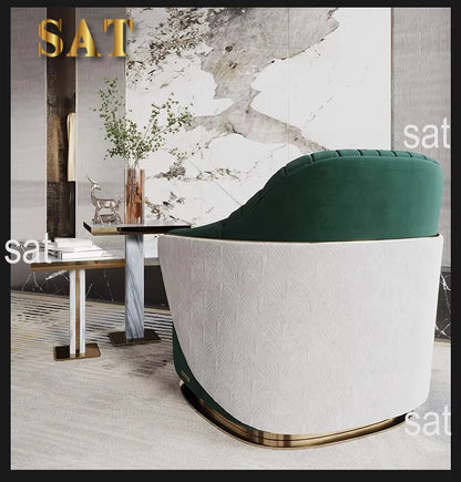 # Italian Style Light Luxury Fabric Lounge Chair Modern Furniture