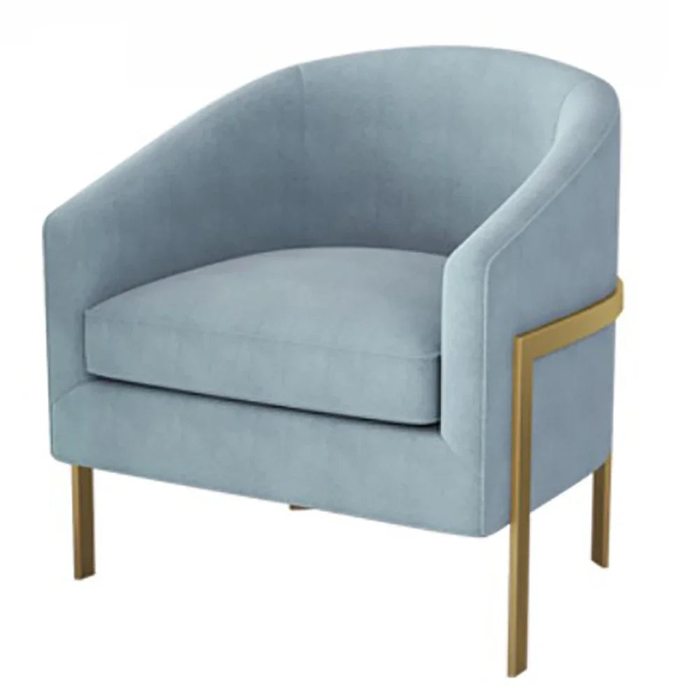 Fauteuil simple moderne pour salon, ensemble de meubles de salon, fauteuil de luxe en velours pour salon