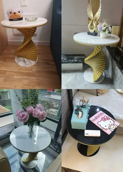 Nordic Leisure Bedroom Side Table Modern Marble Coffee Table for Living Room Furniture Nordic Designer Tables
