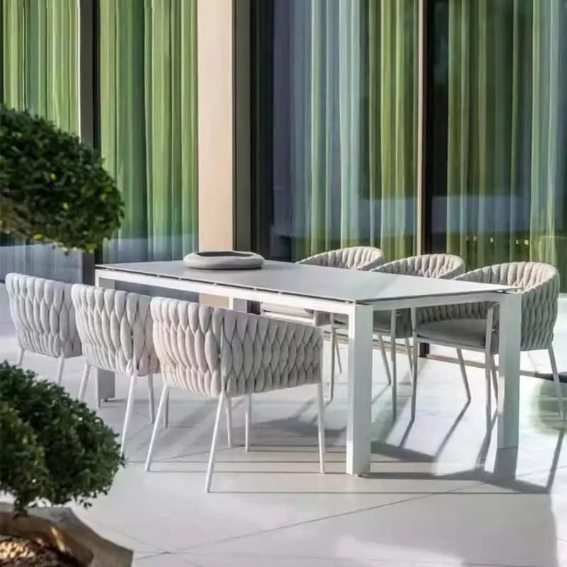 Office Restaurant Garden Chairs Hotel Leisure Simplicity Modern Garden Chairs Homestay Aluminum Furniture Silla De Jardín MHSF