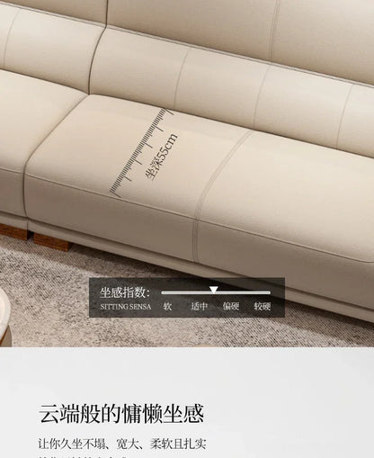 Luxury Modern Straight row sofa living room leather sofa set furniture room set sofas Designer Office couch set Canape Salon