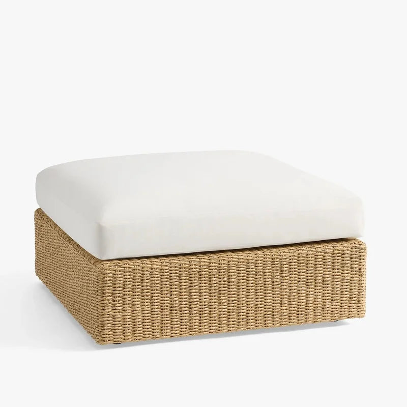 All-Weather Wicker Outdoor Sectional Lounge Rattan Comfort Armless Chair