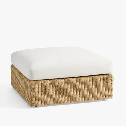 All-Weather Wicker Outdoor Sectional Lounge Rattan Comfort Armless Chair