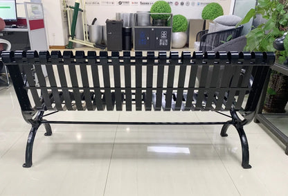 Steel Thermoplastic Coated Metal Resting Bench Outdoor Furniture Outdoor Bench
