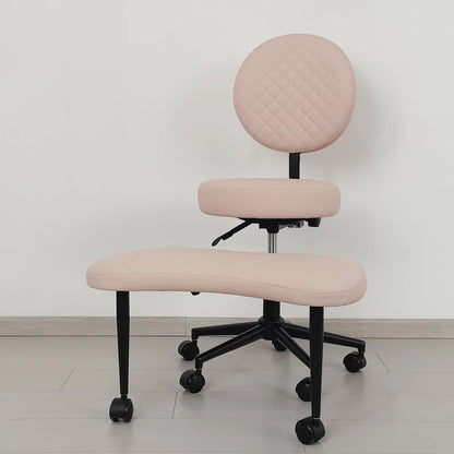 Cross Legged Chair - Meditation Chair With Wheels  ADHD Chair Height Adjustable Seat  Adjustable Footstool