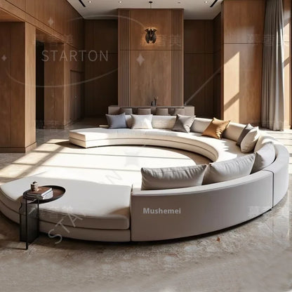 Designer Style Curved  Hotel Reception  Office Guests'  Modern Design  Foam Filling Sofa Hotel Application