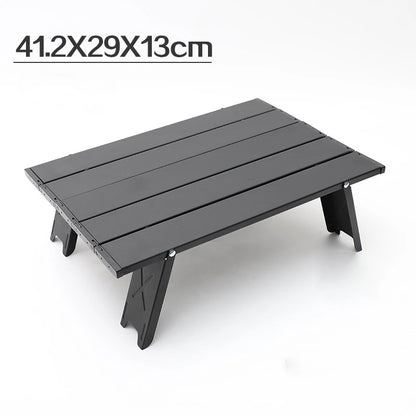 Outdoor Camping Portable Foldable Mini Table For Tours Beach Picnic Barbecue Tableware Folding Computer Desk Ultralight