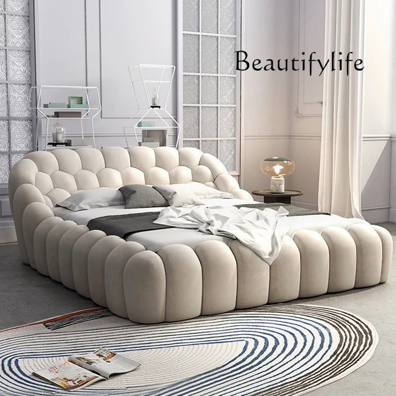 R Luxury Double Bed Modern Floor Design Wooden Space Saving Japanese Soft Cheap Bed Comfortable Cama Solteiro Unique Furniture