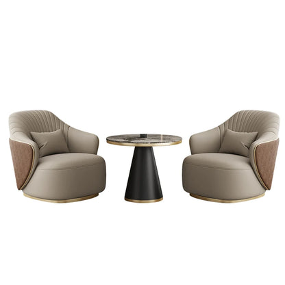 Modern light luxury single sofa chair home balcony negotiation reception table and chair combination designer office area leisur