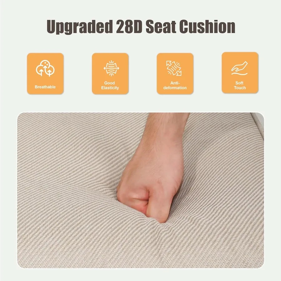 75'' Outdoor Patio Couch Wicker Sofa All Weather Rattan 3 Seater Sofa High Back Couch with Deep Seating and Removable Cover for