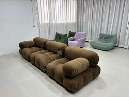 Living Room Sectional Sofas Boucle Modern Luxury Design Home Furniture 3 Seater L Shape Couch Modular Mario Bellini Sofa