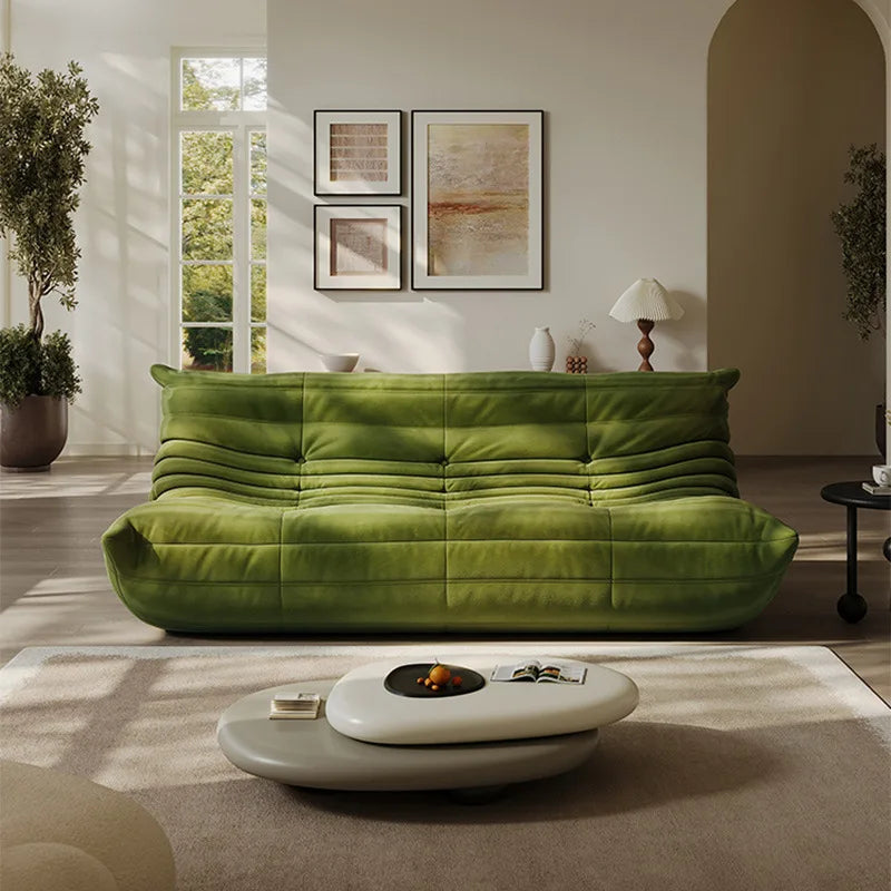 INS Wind Caterpillar fabric sofa chair, lazy for reclining in living room and bedroom, popular single sofa