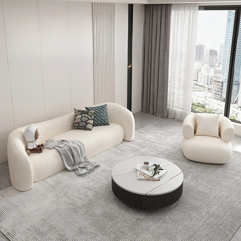 Lounge Floor Living Room Sofas Modern Recliner Children Minimalist Sofas Relaxing Hallway Conference Wood Divano Furniture
