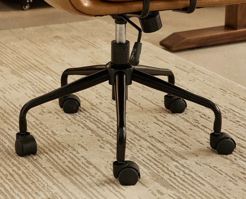 O Black Walnut Book Chair Computer Chair Ergonomic Office Book Chair Comfortable And Sedentary Backrest Lifting And Rotating