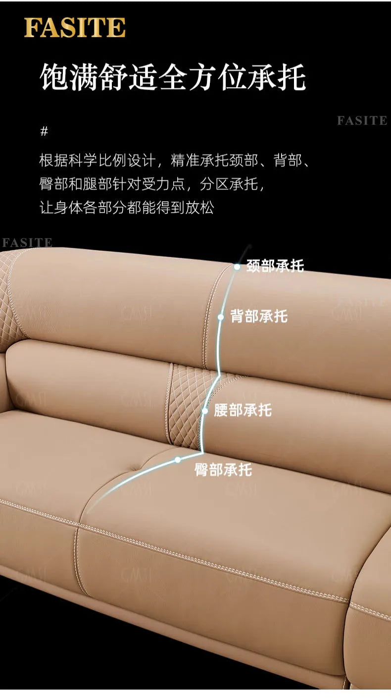 2024 new ebony leather sofa corner new Chinese living room high-end first-layer cowhide sofa solid wood furniture