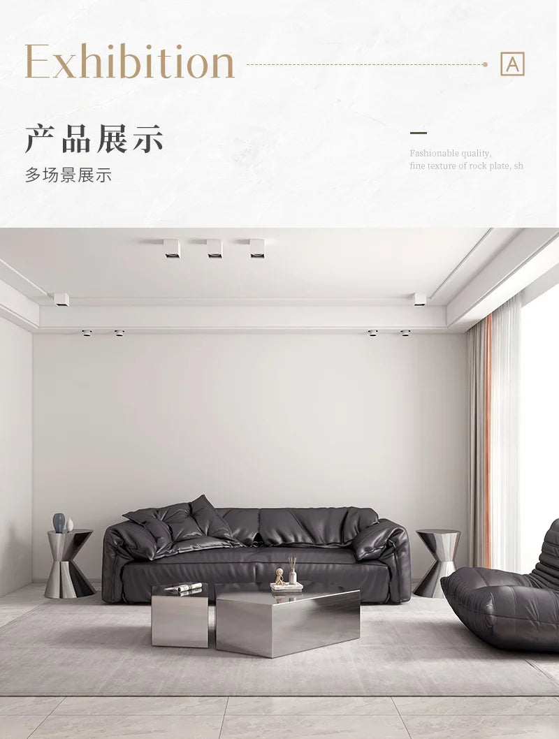 Geometric Special-shaped Creative Light Luxury Home Living Room Modern Simple Italian Stainless Steel Designer New Coffee Table