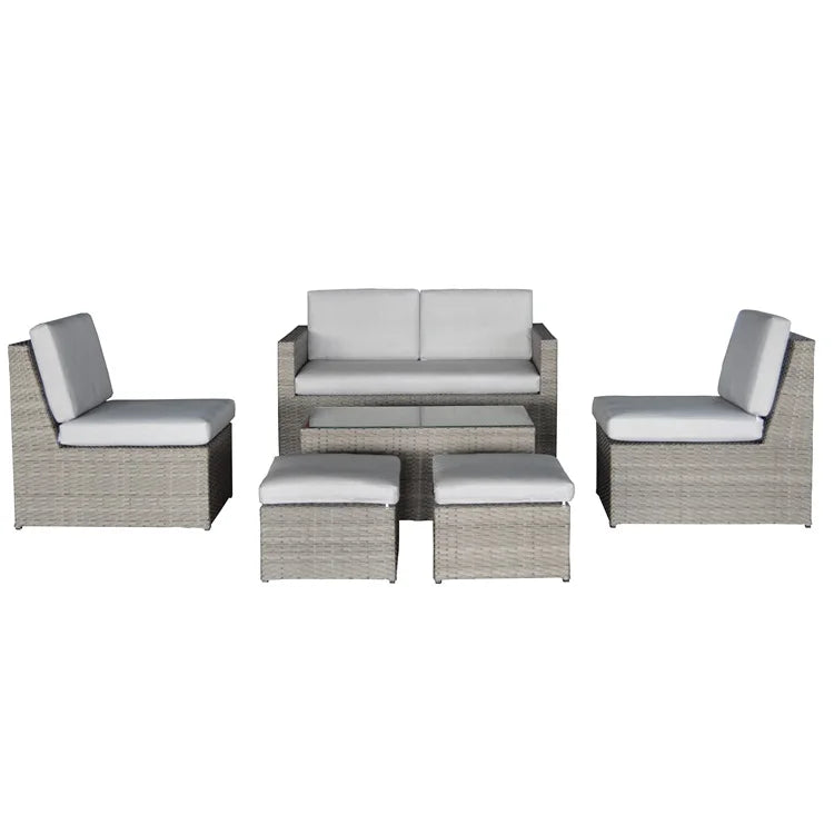 Outdoor L Shape Sofa Set Living Room Hotel Villa Park Courtyard Apartment Outdoor Furniture